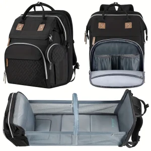 Multi-Functional Diaper Bag with Changing Bed